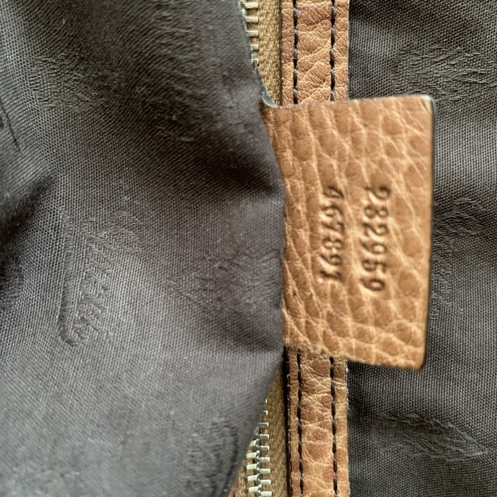 Gucci Beige and Brown Vintage Canvas Bamboo Bar women’s Handbag - Picture 9 of 16